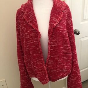 NWT- Elle Red Cardigan Sweater
